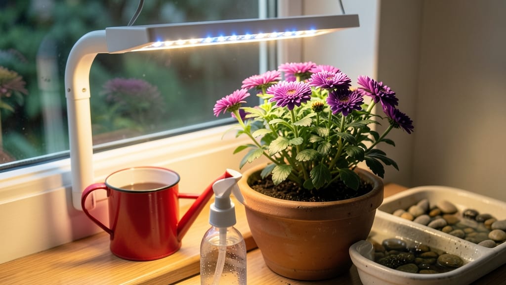 Can Mums Survive Indoors: Light Needs and Winter Care Secrets