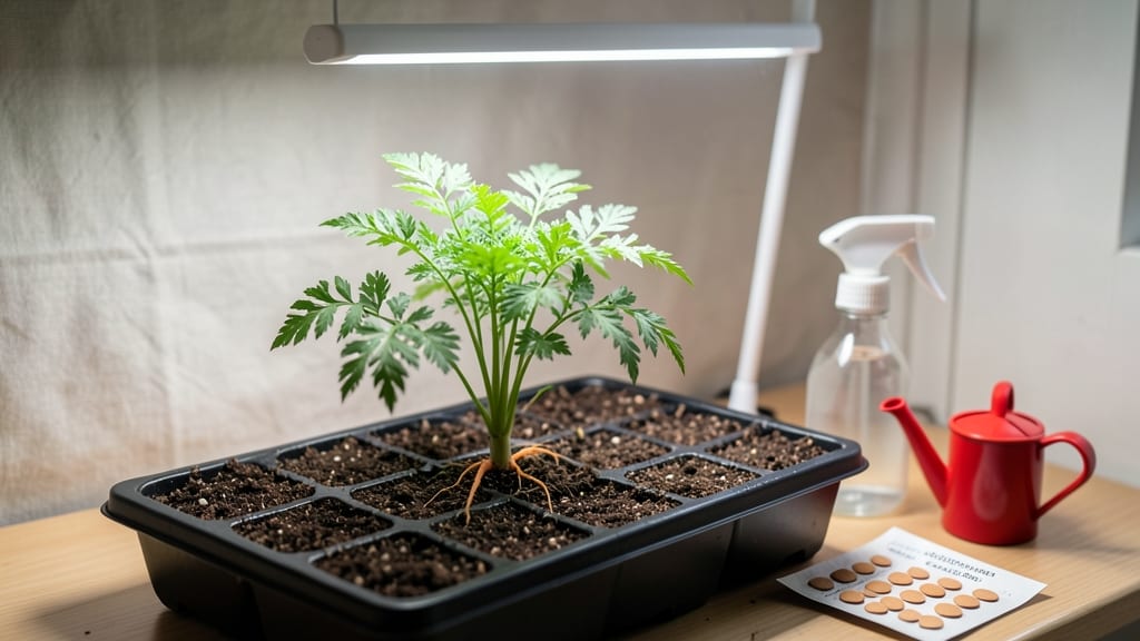 Growing Carrots Indoors: Crisp Baby Roots in 8 Weeks Without Sunlight
