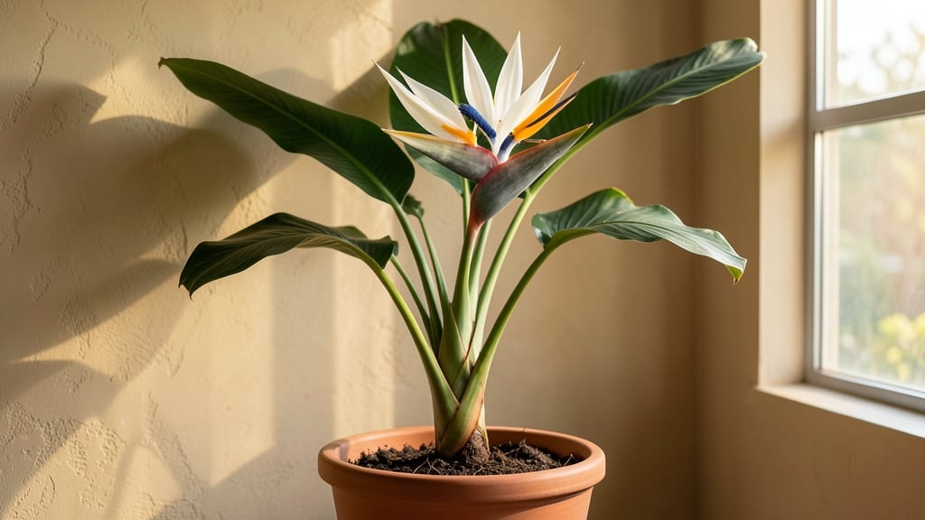White Bird of Paradise Indoor Plant: Tropical Elegance That Thrives in Low Light