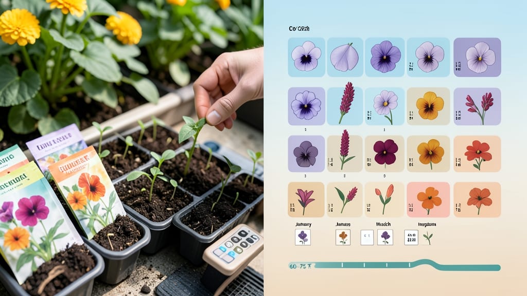 When to Start Flower Seeds Indoors Chart: Exact Frost-Date Guide by Plant Type