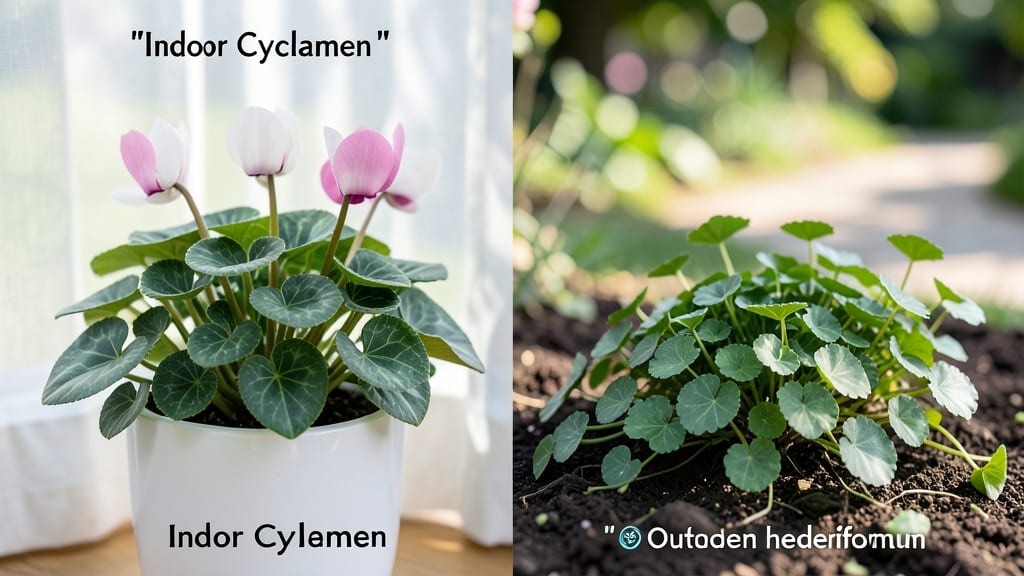 Difference Between Indoor and Outdoor Cyclamen: Key Differences for Year-Round Blooms