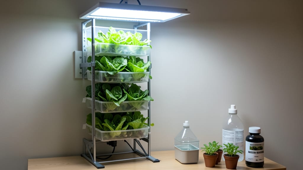 Indoor Lettuce Tower: Stackable Freshness Without Sunlight Struggles