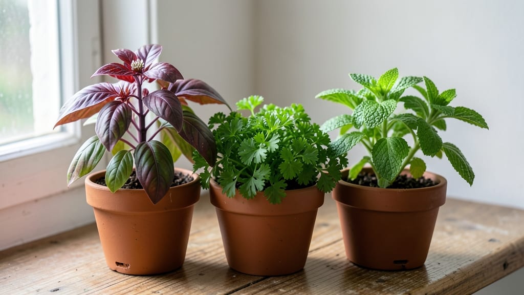 Indoor Windowsill Planter: Space-Saving Herbs That Thrive Without Sunlight