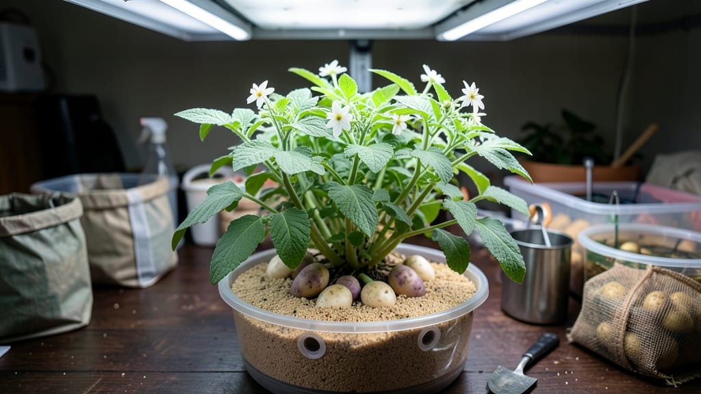 How to Grow Potatoes Indoors Without Soil: Water-Based Hydroponic Method Explained