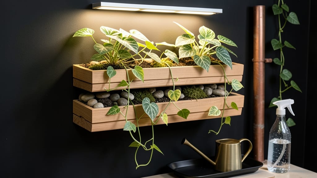 Indoor Living Wall Planter: Vertical Jungle That Thrives With Zero Sunlight