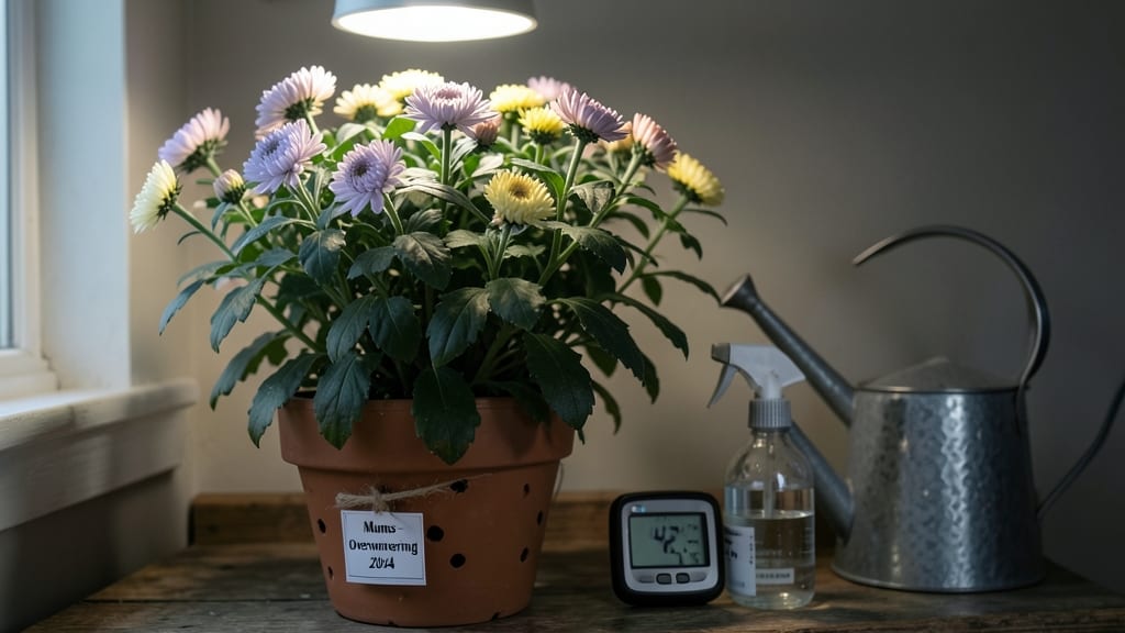 Overwintering Mums Indoors: Fragrant Blooms Through Winter’s Chill