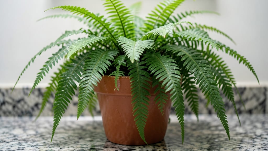 Boston Fern Thrives in Humidity