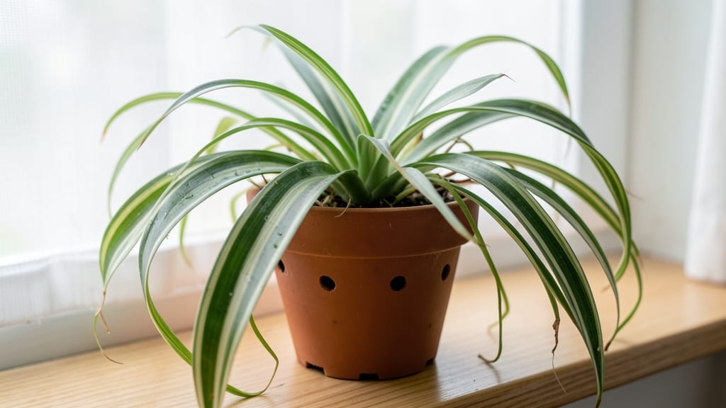 Spider Plant Survives Neglect Perfectly