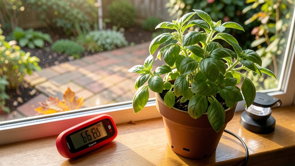 When to Bring Basil Indoors: Exact Temperature Triggers for Peak Flavor