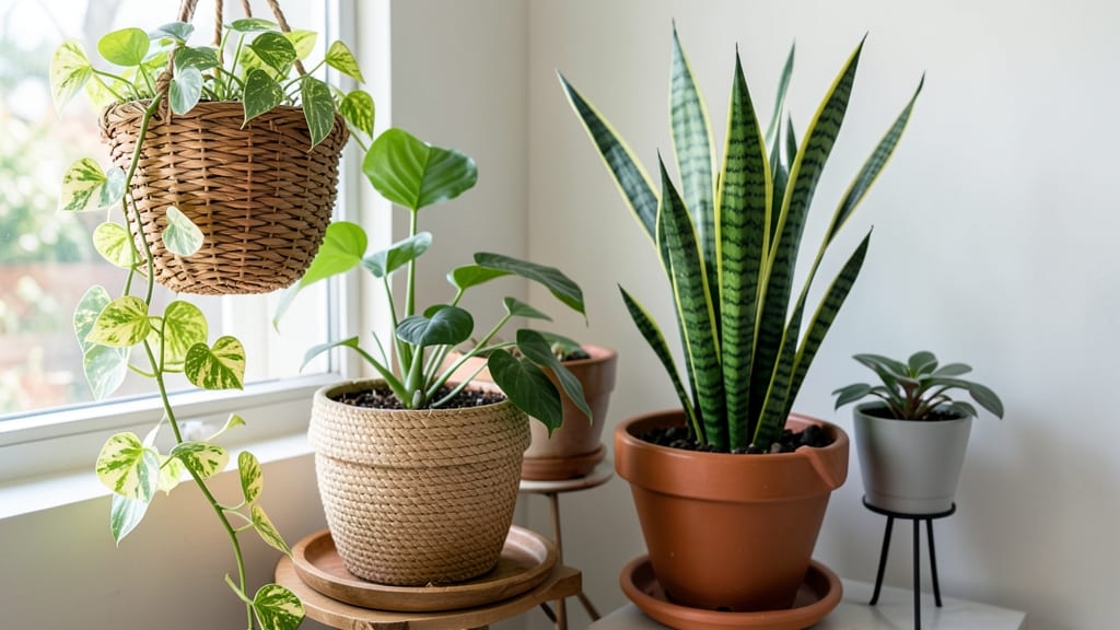 Flower Pots for Indoor Plants: Lightweight Trays That Prevent Root Rot