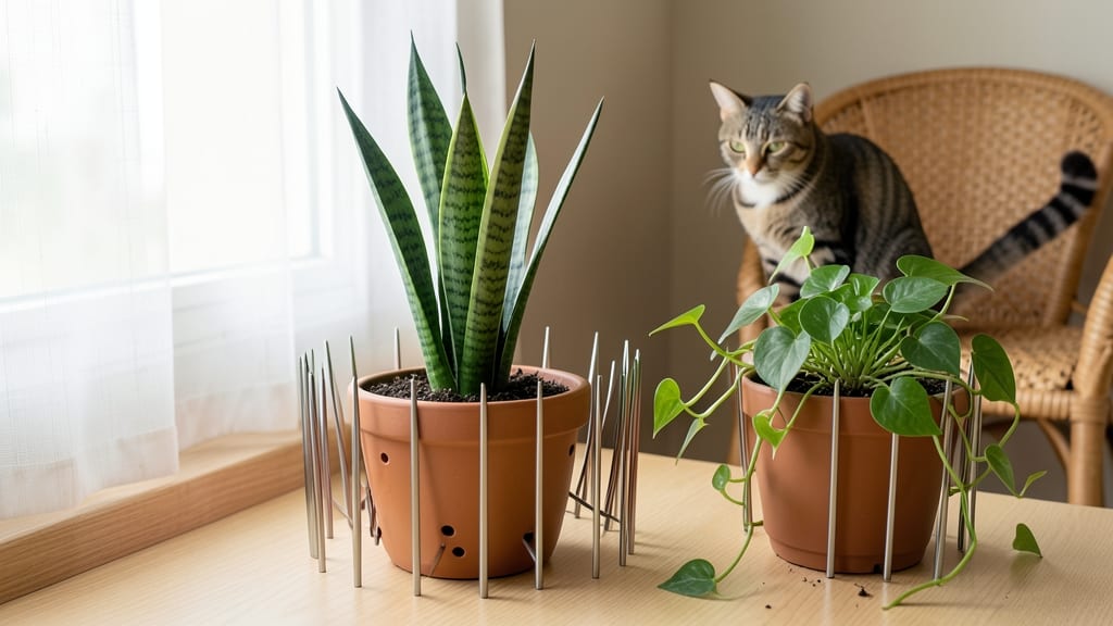 Plant Protector Spikes for Indoor Cats: Scratch-Free Defense for Your Leafy Friends