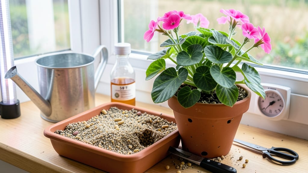 How to Winter Over Geraniums Indoors: Year-Round Blooms With Light Pruning
