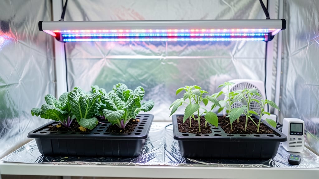 Grow Lights For Indoor Vegetable Gardens: Full-Spectrum LED Setup for Fast Healthy Growth