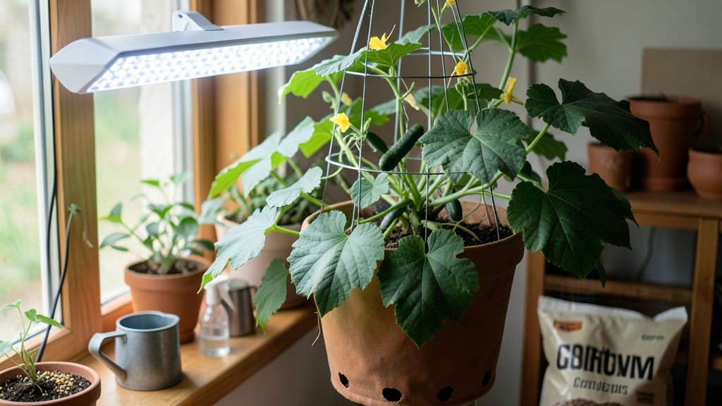 Can You Grow Cucumbers Indoors: Compact Varieties and Light Requirements Explained