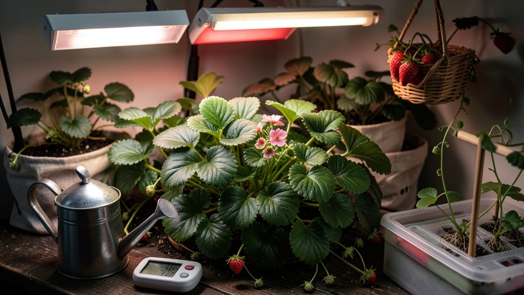 Can You Grow Strawberries Indoors All Year Round: Light, Variety, and Pollination Hacks